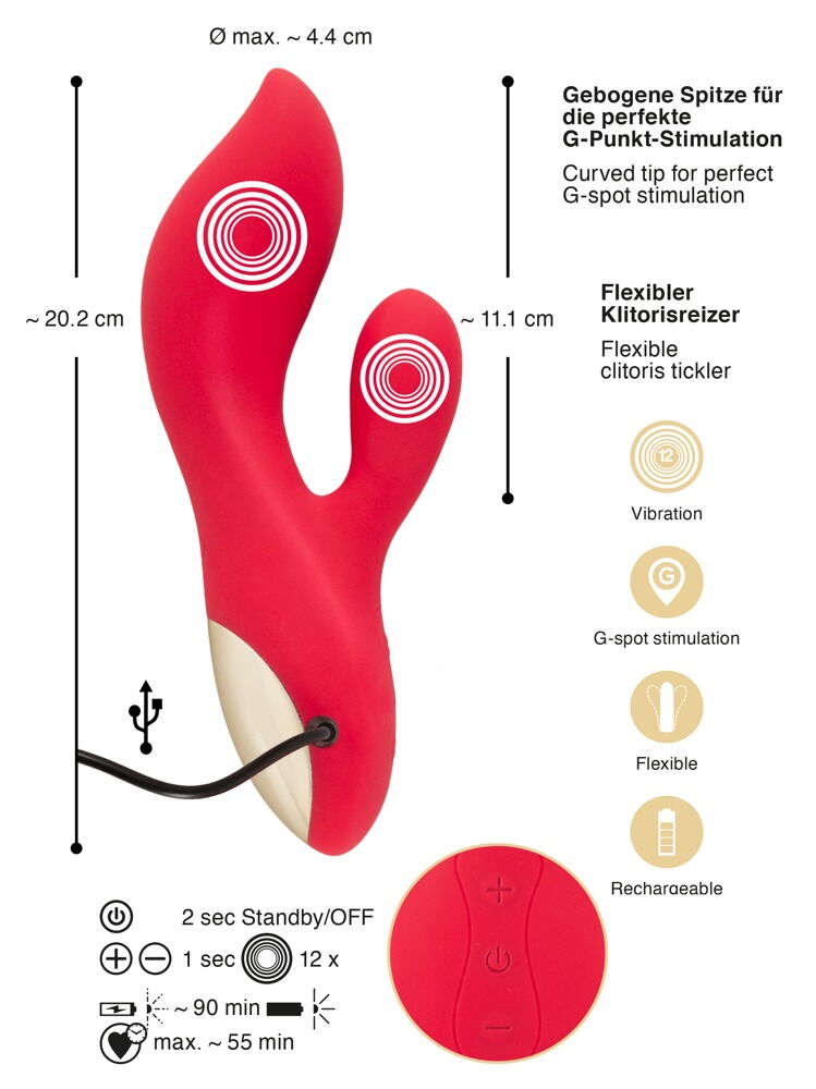 „Rabbit G-Punkt Vibrator“ mit extra starker Vibration in 12 Modi