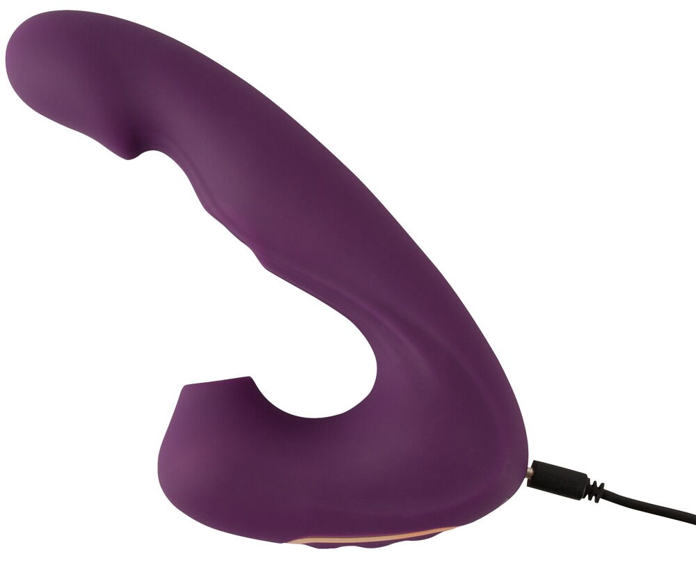 „4 Function Vibrator“ mit Klopf-Funktion, Klitoris-Sauger & -Zunge