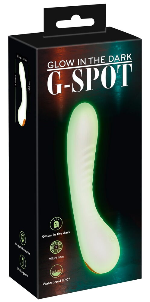 Vibrator „Glow in the dark G-Spot“ leuchtet im Dunkeln