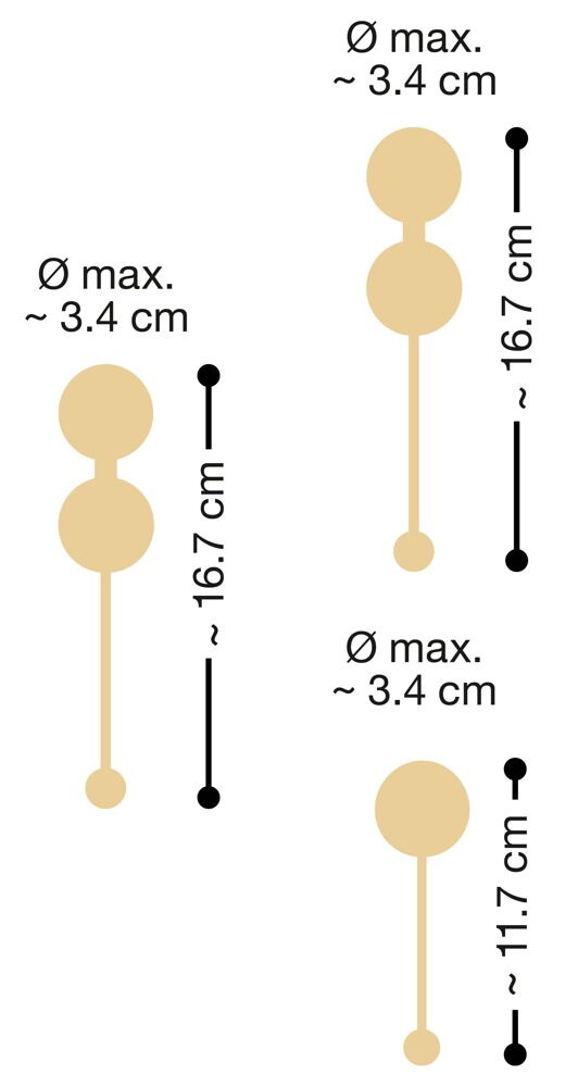 3-er „Liebeskugel-Training-Set“ 64 g, 90 g, 105 g