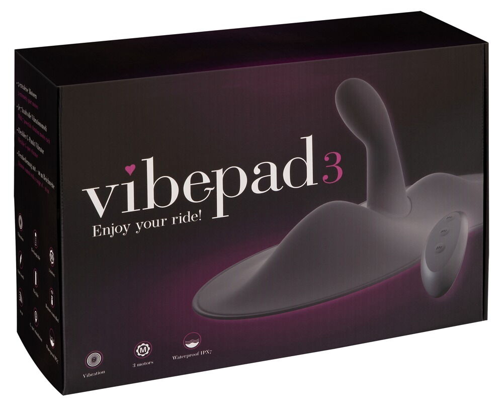 Vibrokissen „vibepad 3“ mit G-Punkt-Vibrator, wasserdicht