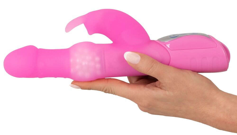 Rabbitvibrator „Pearly Rabbit“ mit rotierenden Massagekugeln