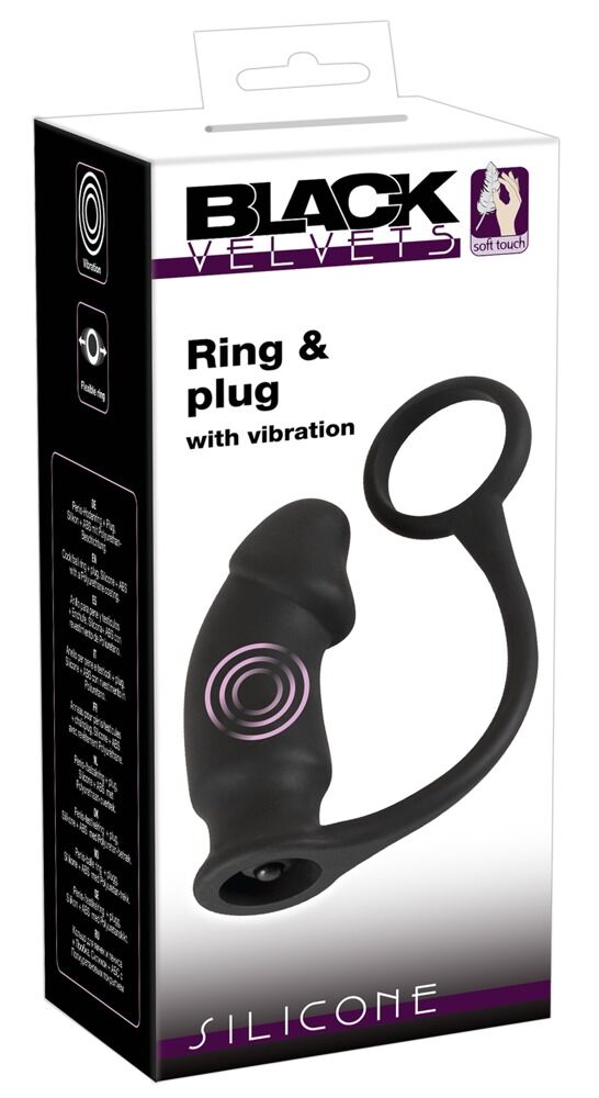 Penisring „Ring + Plug“ mit Vibrator