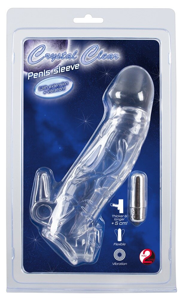 Chrystal Skin Penis Sleeve Vibro