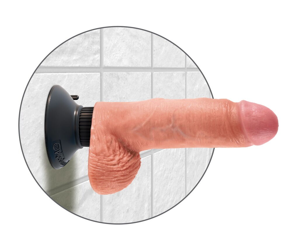 Vibrator „7" Vibrating Cock with Balls“, 13,3 cm