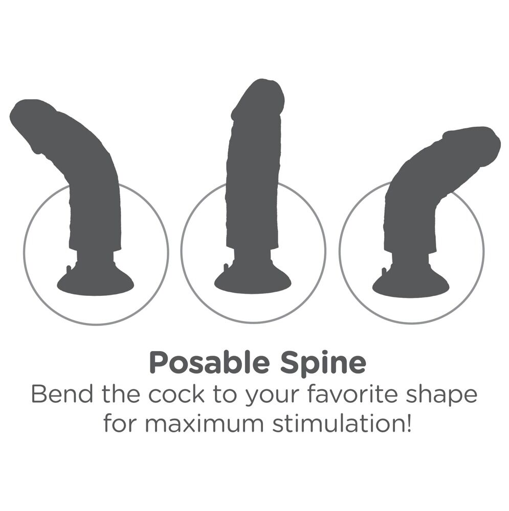 7" Vibrating Cock with Balls