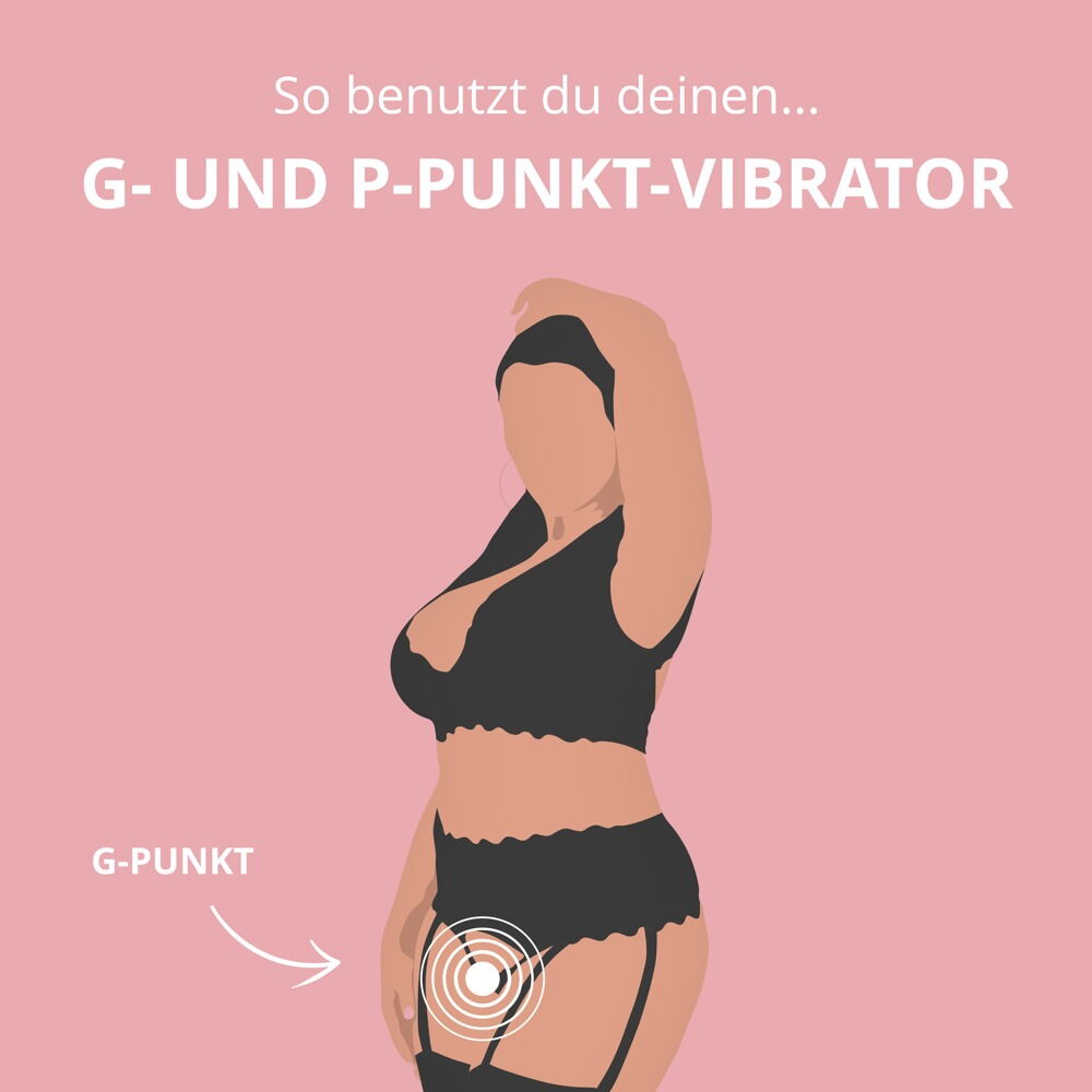 P- und G-Punkt-Vibrator, 21,5 cm