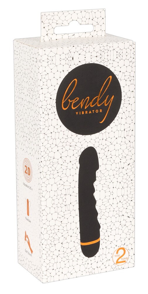 Vibrator „Bendy Ripple”, 20 Vibrationsmodi, 16,5 cm