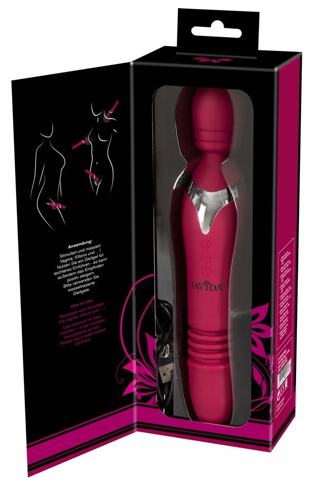 Massage Wand Warming & Thrusting Vibe