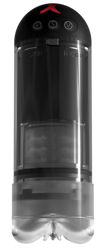 Penispumpe „Extender Pro Vibrating Pump“, längenverstellbar und wiederaufladbar