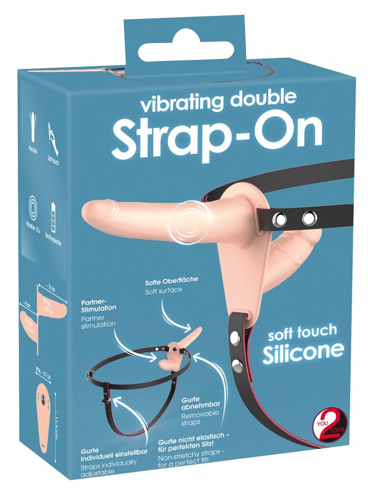 Vibrating Double Strap-On