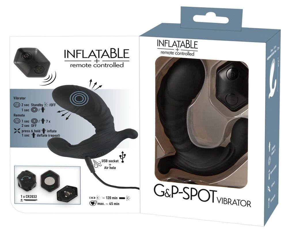 „G&P Spot Vibrator“ zum Aufpumpen, mit Fernbedienung