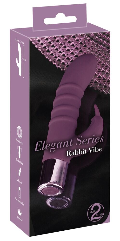 Rabbitvibrator „Rabbit Vibe“ mit 15 Vibrationsmodi, wiederaufladbar
