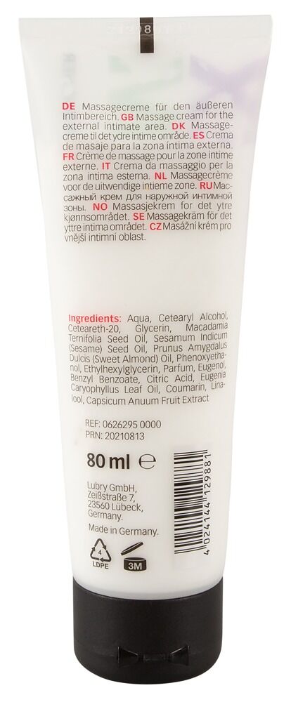 „Sex Cream“, Intimmassage-Creme