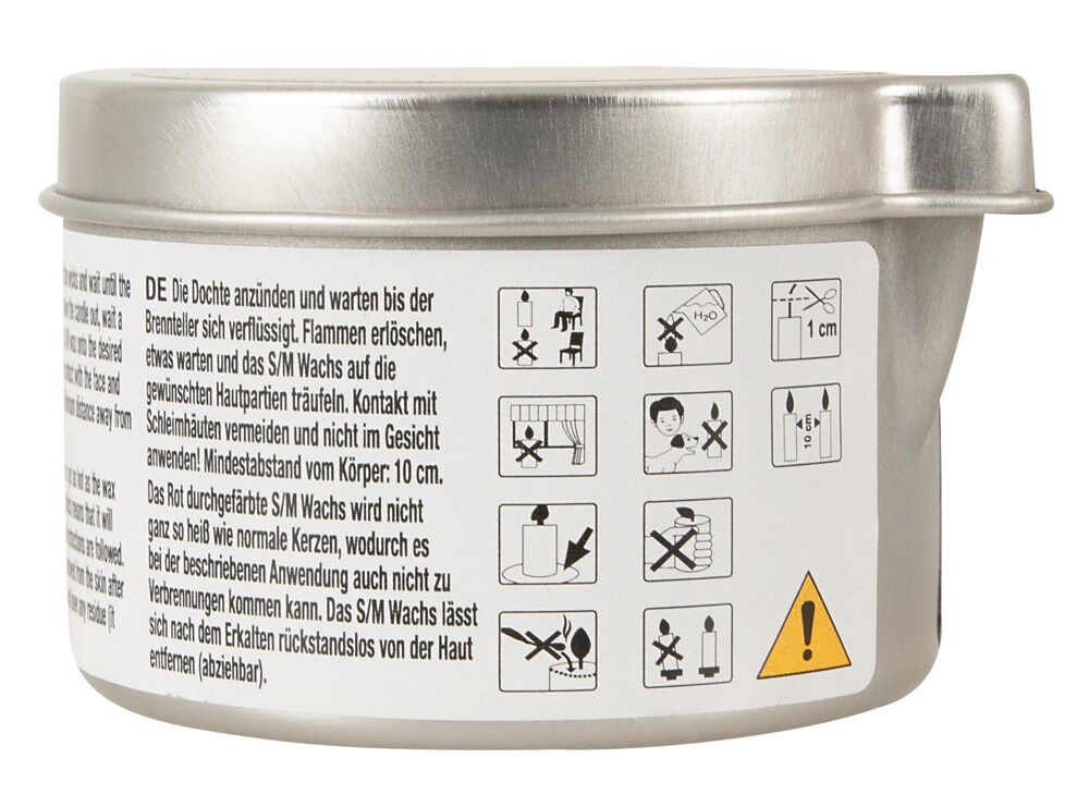 S/M-Kerze im Alu-Tiegel