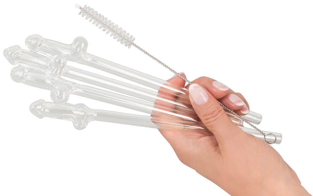 Glass Drinking Straw Willy