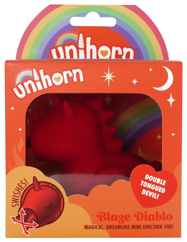 Auflegevibrator „Blaze Diablo“ im niedlichen Einhorn-Design