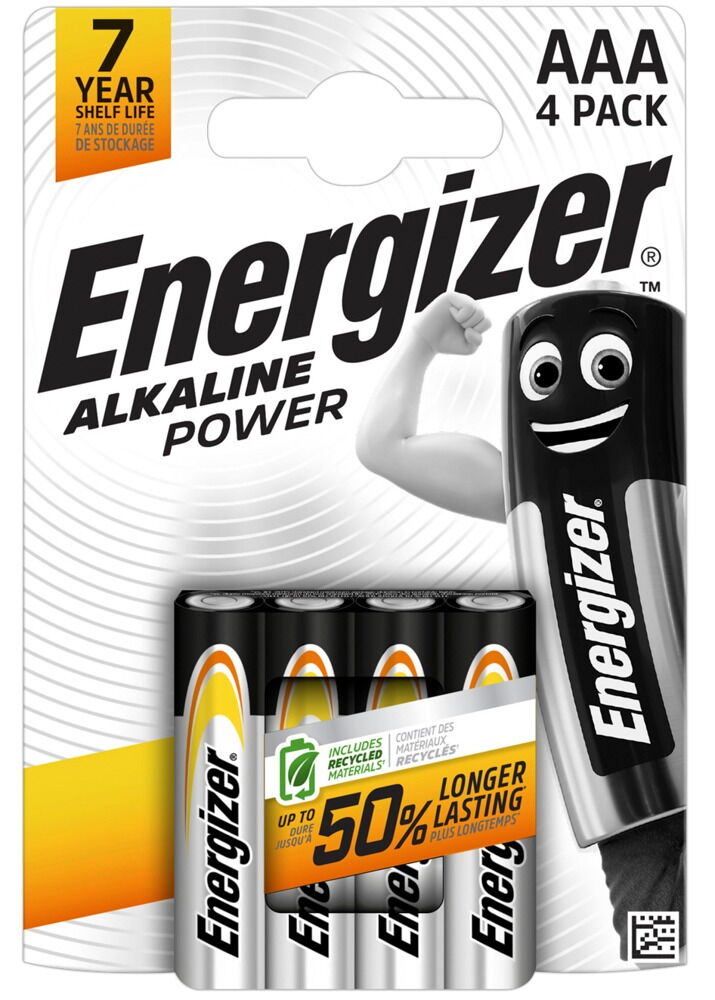 Energizer batteries AAA 12 x pack of 4