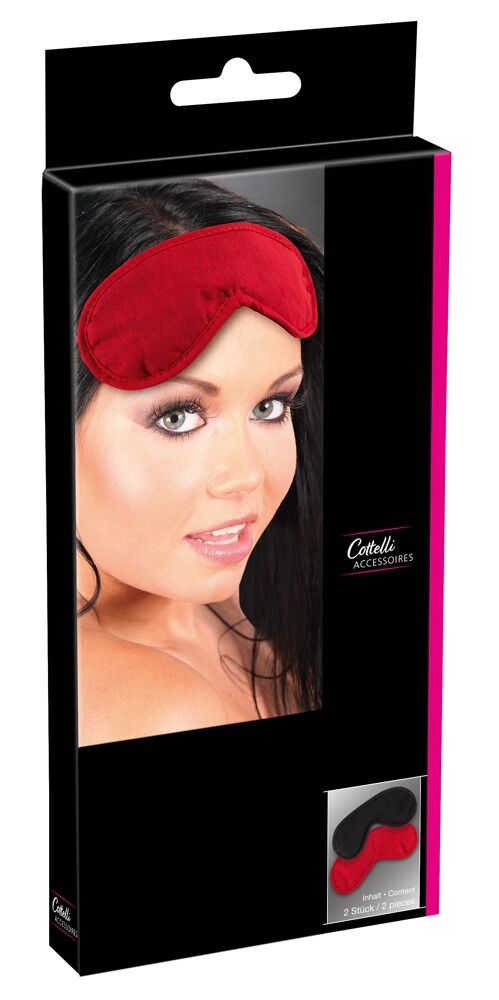 Blindfold Set 2 red/black