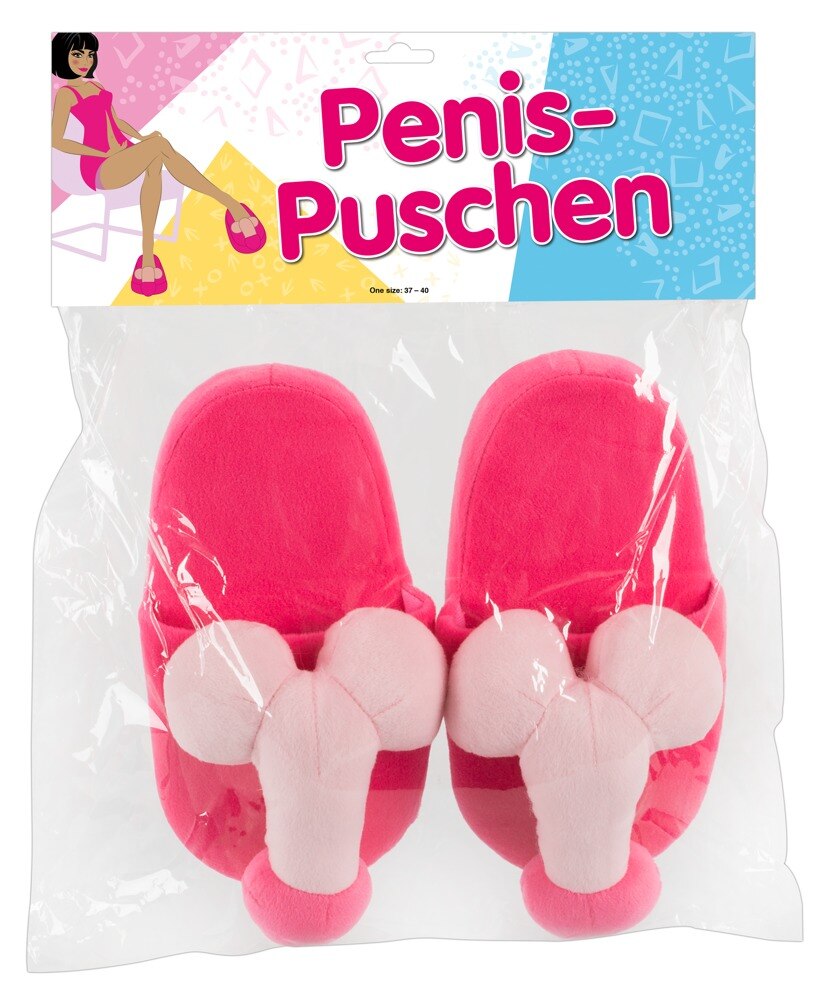 Plush Slippers Penis