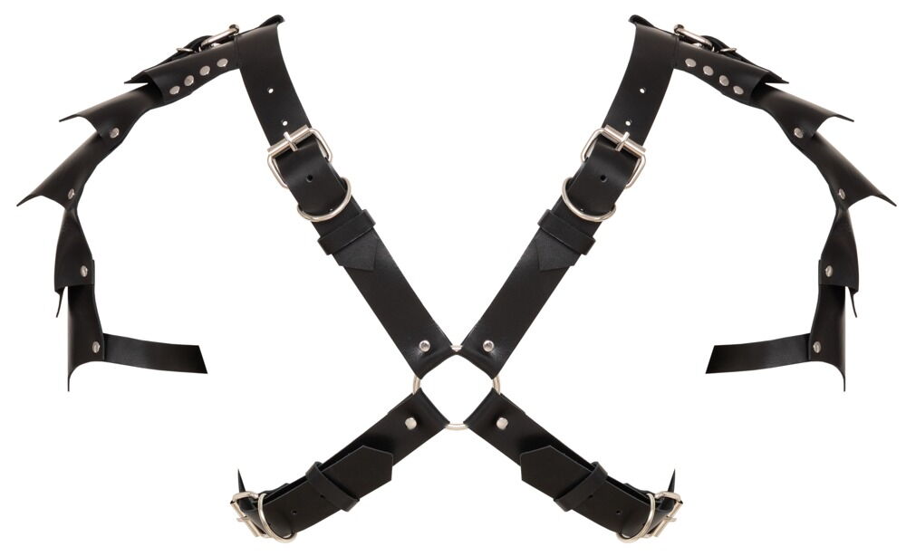 Leder-Brustharness mit Schulterpanzer