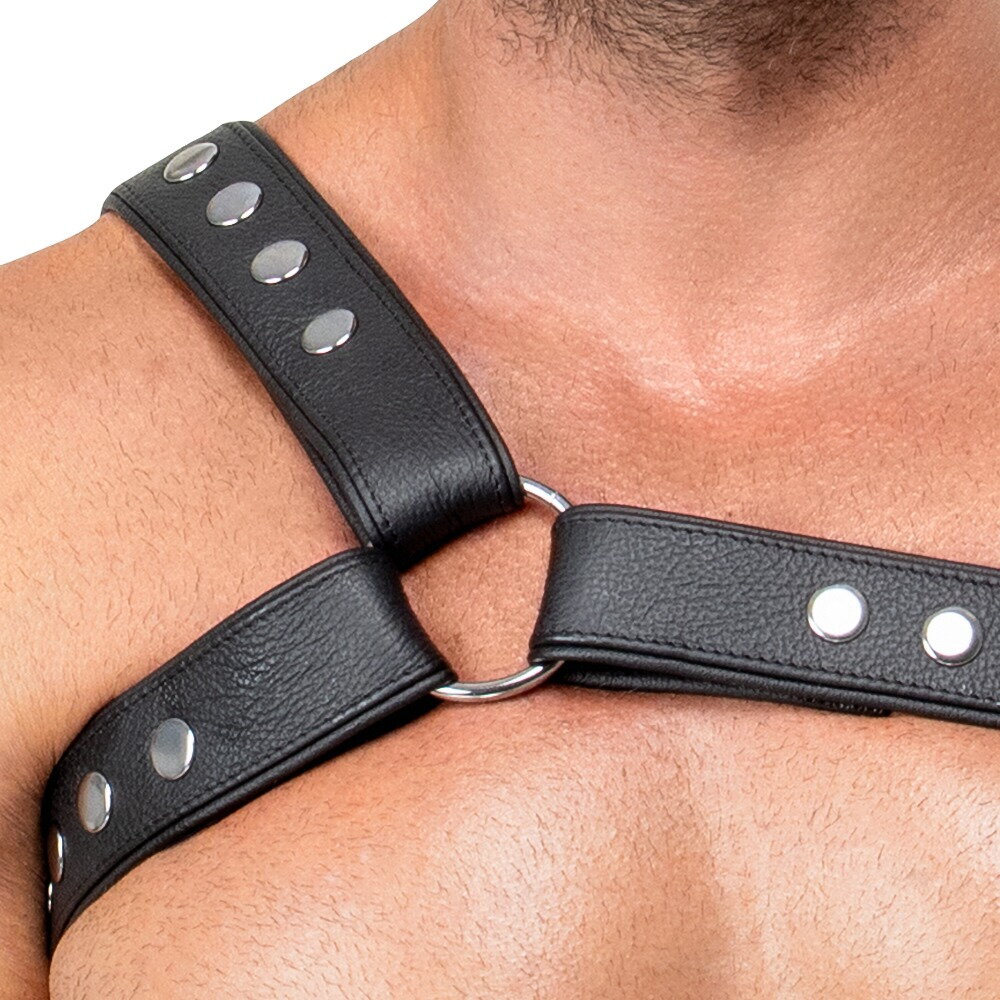 Leder-Brustharness, einseitig