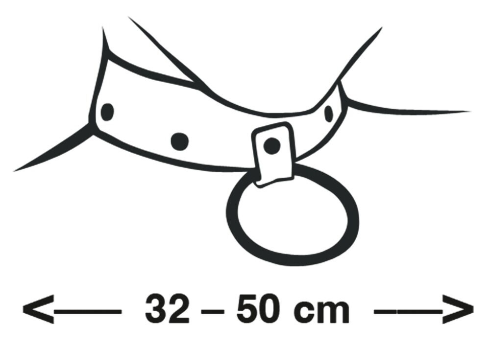 Halsfessel aus Leder mit O-Ring