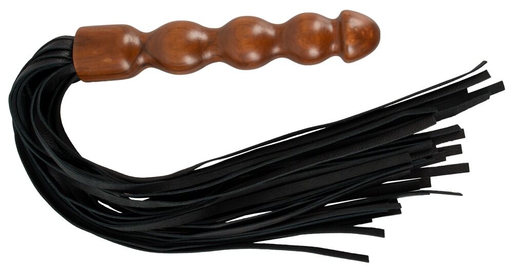 Flogger „Wood“ aus Holz und Leder