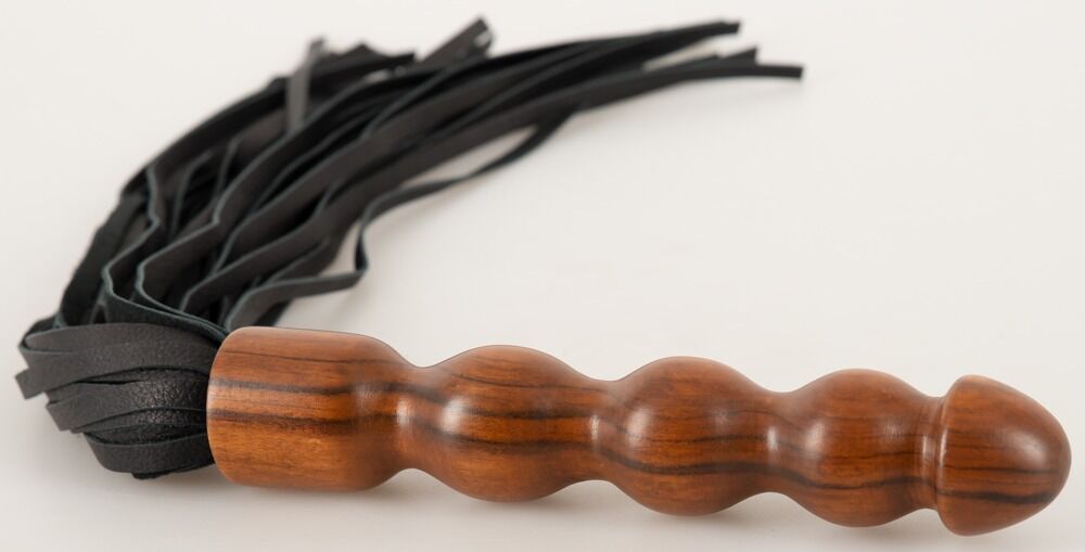 Flogger „Wood“ aus Holz und Leder