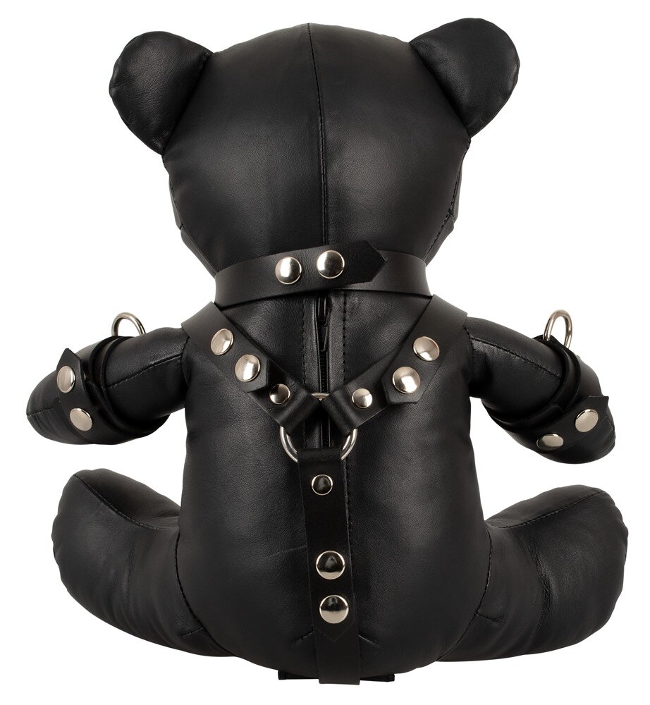 Teddy aus Leder (Lammnappa) mit BDSM-Ausrüstung