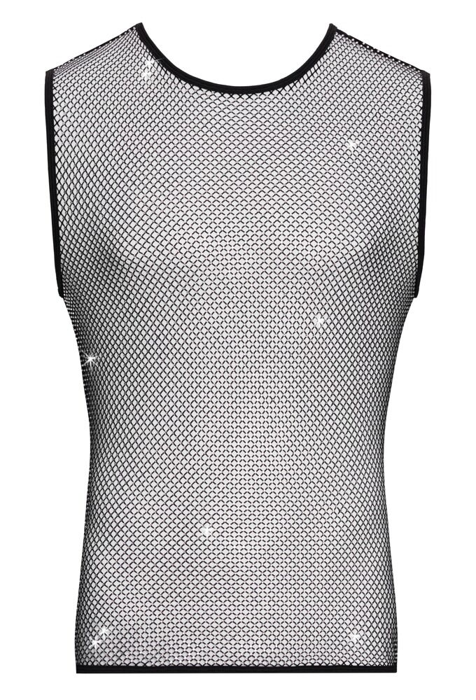 Netzshirt mit Glitzersteinen