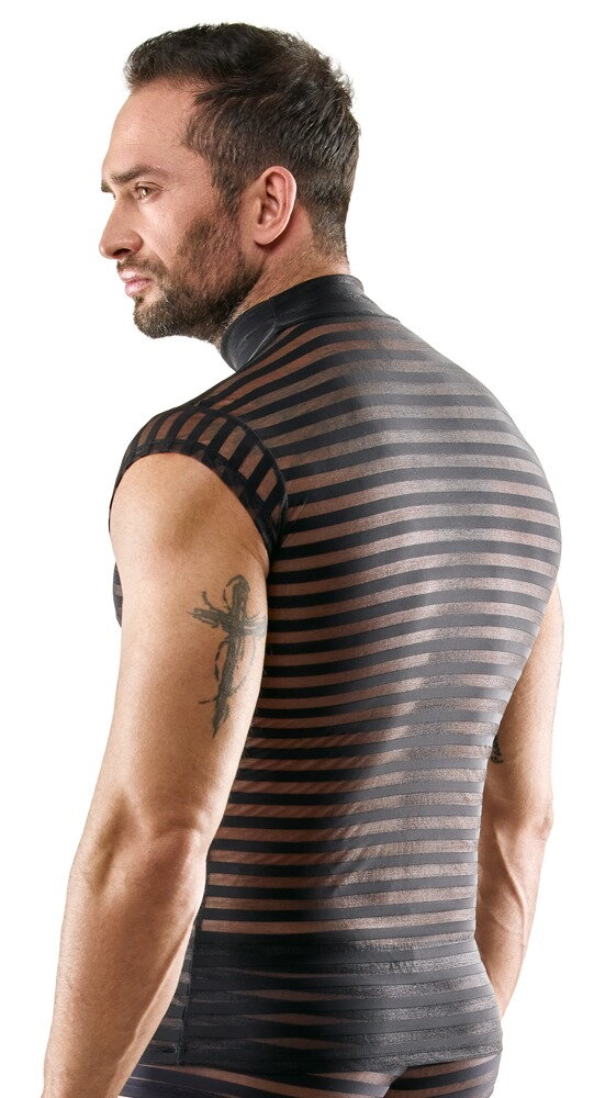 Shirt im transparenten Streifen-Look