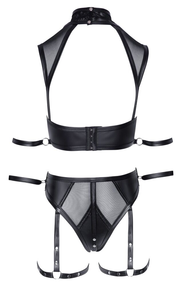 Top plus Slip mit Schenkel-Harnesses (abnehmbar)