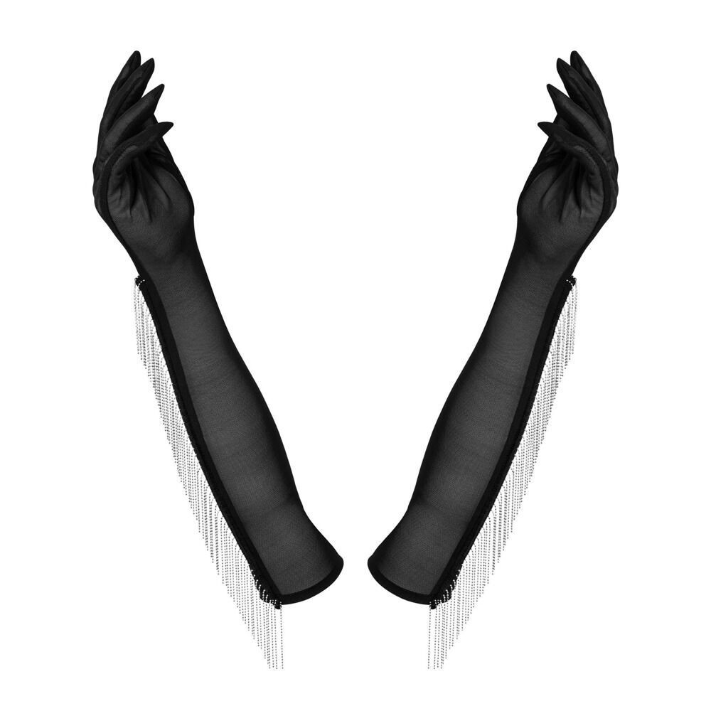 Handschuhe „Milladis“ mit Kettchen-Fransen