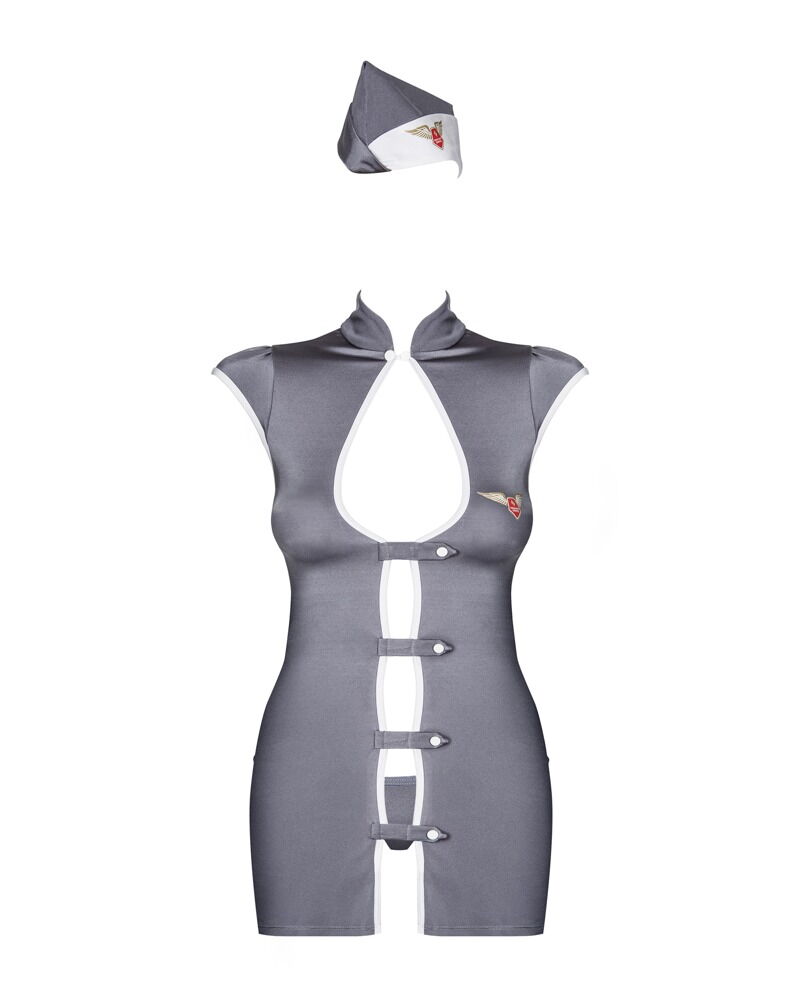 Stewardess 3-pcs costume
