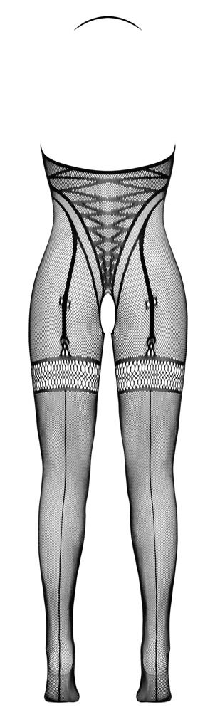 Netz-Catsuit ouvert