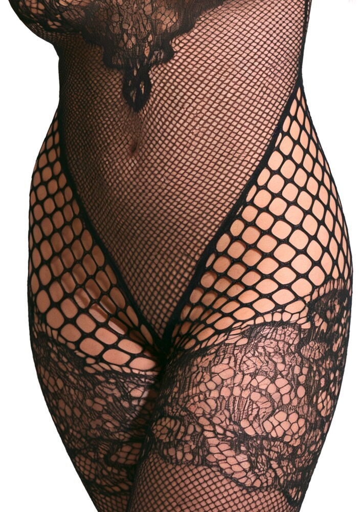 Netz-Catsuit ouvert