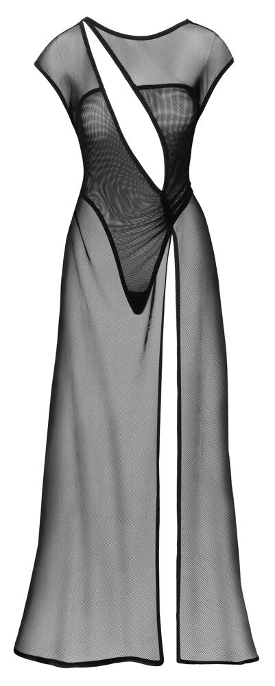 Netz-Kleid mit eingenähtem Netz-Body