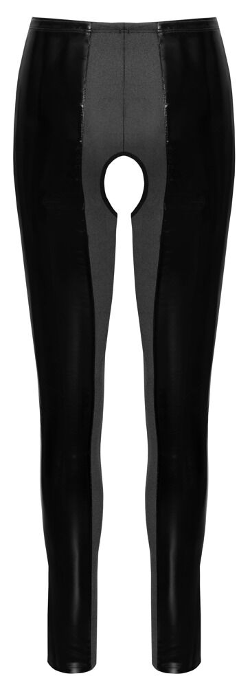 Leggings aus Lack, ouvert