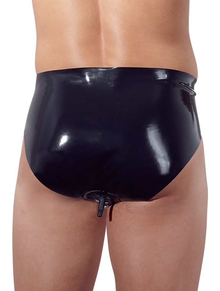 Slip mit aufpumpbarem Anal-Plug, Latex