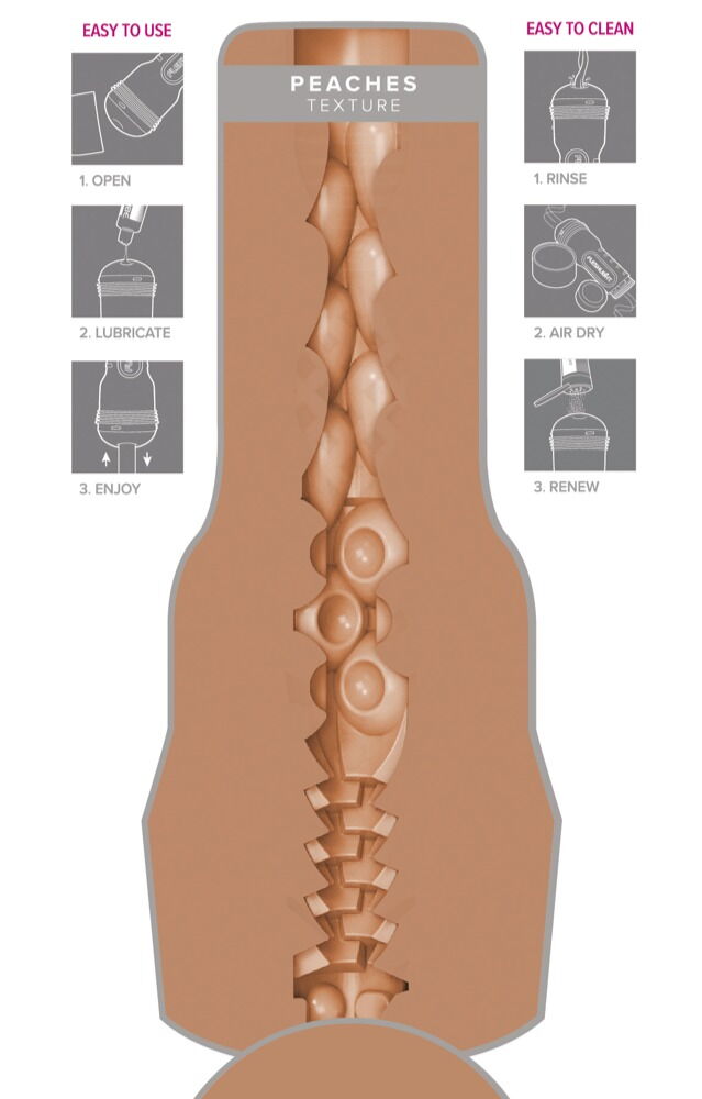 Masturbator „Autumn Falls Peaches“ mit intensiver Stimulationsstruktur