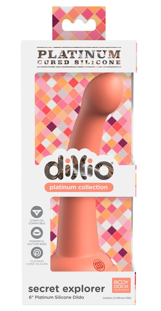 Dildo „Secret Explorer“ mit Saugfuß, Strap-on kompatibel