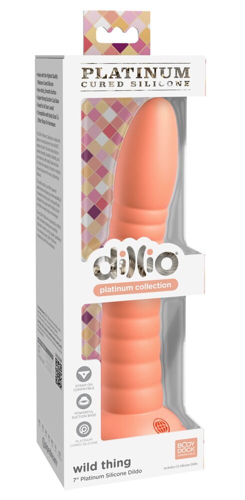 Dildo „Wild Thing“ mit Saugfuß, Strap-on kompatibel