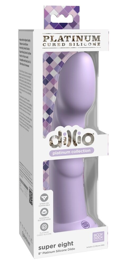 Dildo „Super Eight“ mit Saugfuß, Strap-on kompatibel