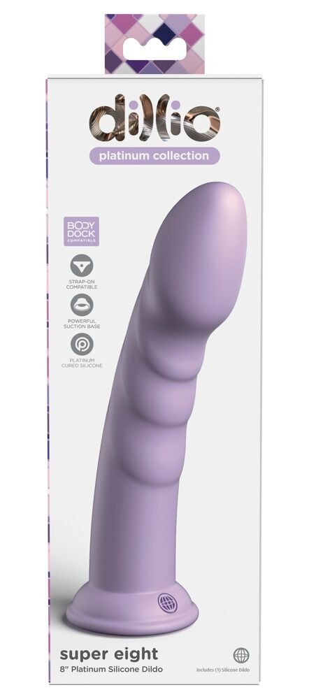 Dildo „Super Eight“ mit Saugfuß, Strap-on kompatibel