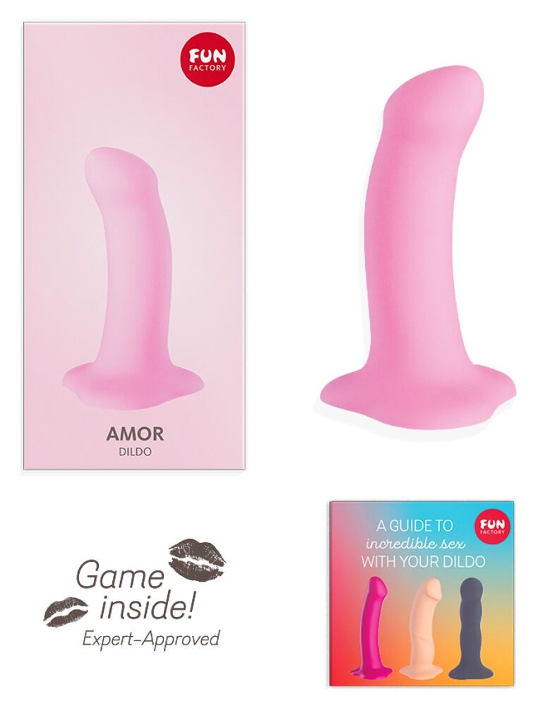 Dildo „Amor“ mit flachem Saugfuß