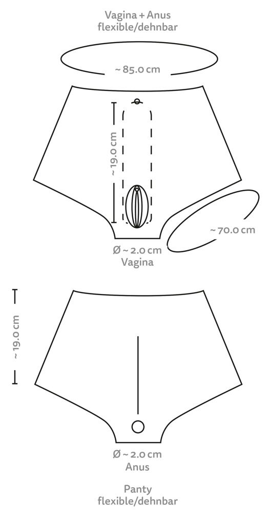 Silikon-Pants „Ultra Realistic" mit Vulva und Vagina
