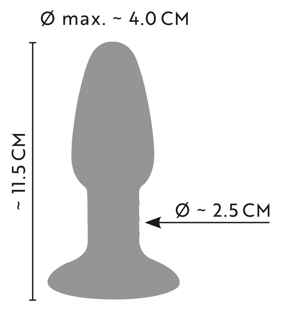 Analplug „Tricolour Butt Plug“ mit Saugfuß