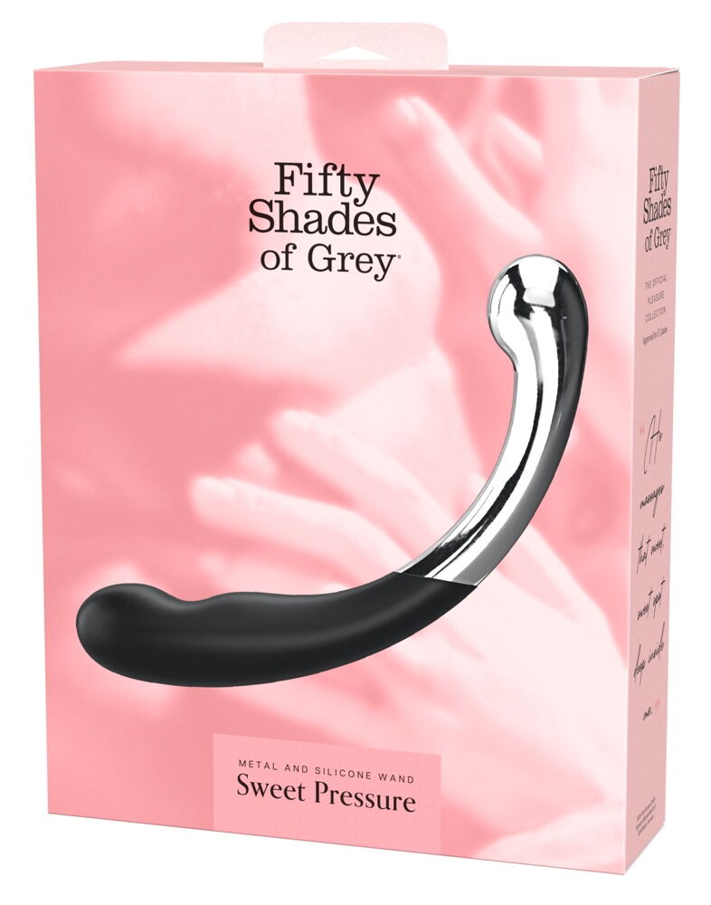 Doppeldildo „Sweet Pressure“ aus Silikon und Metall