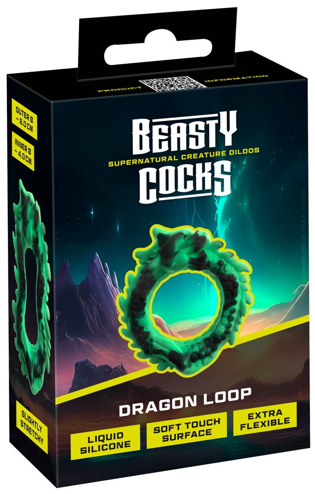 Penisring „Dragon Loop“ aus Liquid-Silikon